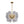 Morandi 18-Light Cluster Lavender Gray Glass Bubble Chandelier