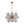 Morandi 18-Light Cluster Lavender Gray Glass Bubble Chandelier