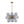 Morandi 18-Light Cluster Lavender Gray Glass Bubble Chandelier