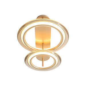 Nimbus 2-Light Halo Ring Dimmable LED Semi Flush Mount
