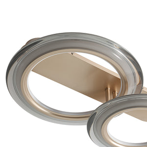 Nimbus 2-Light Halo Ring Dimmable LED Semi Flush Mount