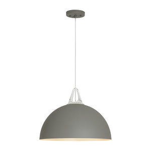 Scandinavian Colored Wide Metal Dome Kitchen Pendant Light