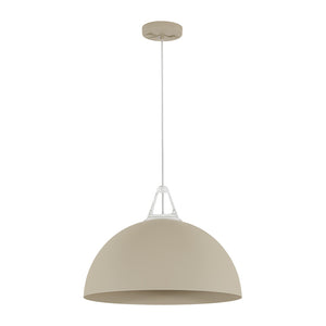 Scandinavian Colored Wide Metal Dome Kitchen Pendant Light
