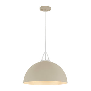 Scandinavian Colored Wide Metal Dome Kitchen Pendant Light