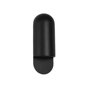 IP54 Minimalist Black 1-Light Iron Tube Outdoor Wall Lamp