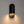 IP54 Minimalist Black 1-Light Iron Tube Outdoor Wall Lamp