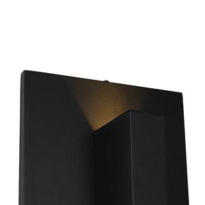 IP54 Up and Down Black Linear Tube LED Outdoor Wall Lamp