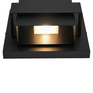 IP54 Up and Down Black Square LED Outdoor Wall Light