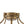 Layered Bamboo Square Cage Fabric Semi Flush Mount