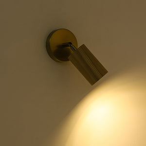 1-Light GU10 Adjustable Wooden Ceiling Spotlight Track Light