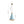 Load image into Gallery viewer, Macaron Brass Baby Blue 1-Light Iron Conical Kitchen Pendant
