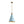 Load image into Gallery viewer, Macaron Brass Baby Blue 1-Light Iron Conical Kitchen Pendant
