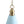 Load image into Gallery viewer, Macaron Brass Baby Blue 1-Light Iron Conical Kitchen Pendant
