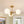 Mid-Century Brass 3-Light Opal Glass Globe Semi Flush Mount