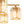 Glam Brass Faceted Crystal 6-Light Semi Flush Chandelier