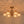 Glam Brass Faceted Crystal 6-Light Semi Flush Chandelier