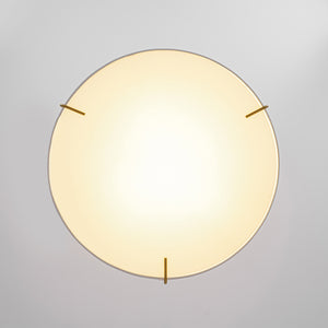 Mid-Century Brass White Fabric Conical Lantern Chandelier