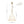 Mid-Century Brass White Fabric Conical Lantern Chandelier