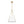 Mid-Century Brass White Fabric Conical Lantern Chandelier