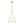 Mid-Century Brass White Fabric Conical Lantern Chandelier