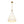 Mid-Century Brass White Fabric Conical Lantern Chandelier