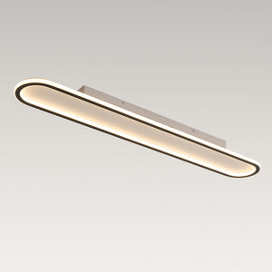 Minimalist Streamlined Oval Warm LED Ceiling Light