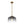 Modern 1-Light Gradient Grey Hammered Glass Round Drum Pendant