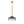 Modern 1-Light Gradient Grey Hammered Glass Round Drum Pendant