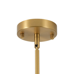 Modern 6-Light Tiered Frosted Glass Globe Sputnik Chandelier