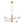 Modern 6-Light Tiered Frosted Glass Globe Sputnik Chandelier