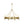 Modern Oversized 8-Light Brass Metal Wagon Wheel Chandelier