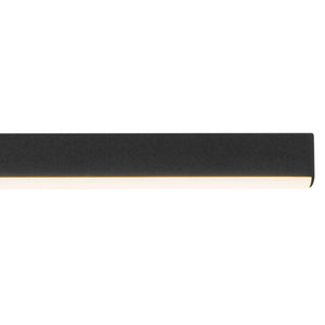 Modern Black Brass Linear Dimmable LED Island Chandelier