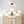 Modern Black Brass Opal Glass Globe Tiered Sputnik Chandelier