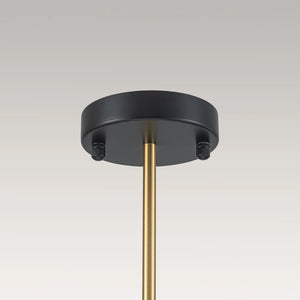 Modern Black Brass Opal Glass Globe Tiered Sputnik Chandelier
