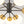 Modern Black Brass Opal Glass Globe Tiered Sputnik Chandelier
