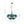 Load image into Gallery viewer, Modern Cluster Gradual Blue Glass Globe Bubble Chandelier
