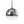 Modern Polished Gradual Smoked Glass Globe 2-Light Pendant