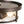 Water Hammered Glass Round Flush Mount Ceiling Light