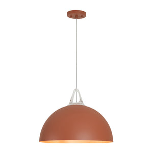 Scandinavian Colored Wide Metal Dome Kitchen Pendant Light