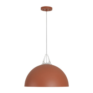 Scandinavian Colored Wide Metal Dome Kitchen Pendant Light