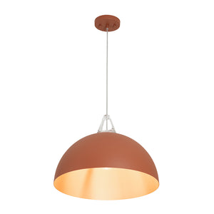 Scandinavian Colored Wide Metal Dome Kitchen Pendant Light