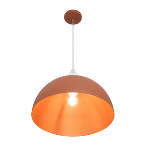 Scandinavian Colored Wide Metal Dome Kitchen Pendant Light