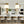 Retro 3-Light Large White Linen Drum Lantern Chandelier