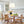 Retro 3-Light Large White Linen Drum Lantern Chandelier