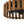 Rustic Aged Oak Wood Fence Drum Cage Semi Flush Mount