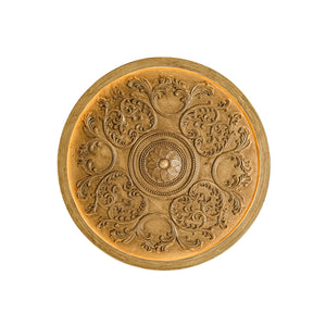 Decorative French White Medallion LED Flush Mount Light