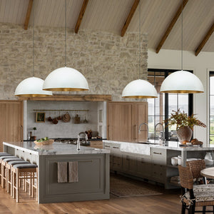 Oversized Metal Dome Pendant Light