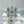 Cluster Blue Glass Bubble Chandelier