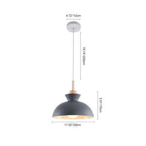 Scandinavian 1-light Dome Pendant Light