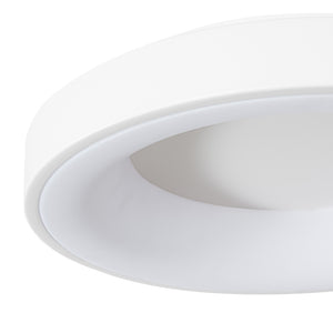 Scandinavian Dimmable LED Round Halo Flush Mount Light